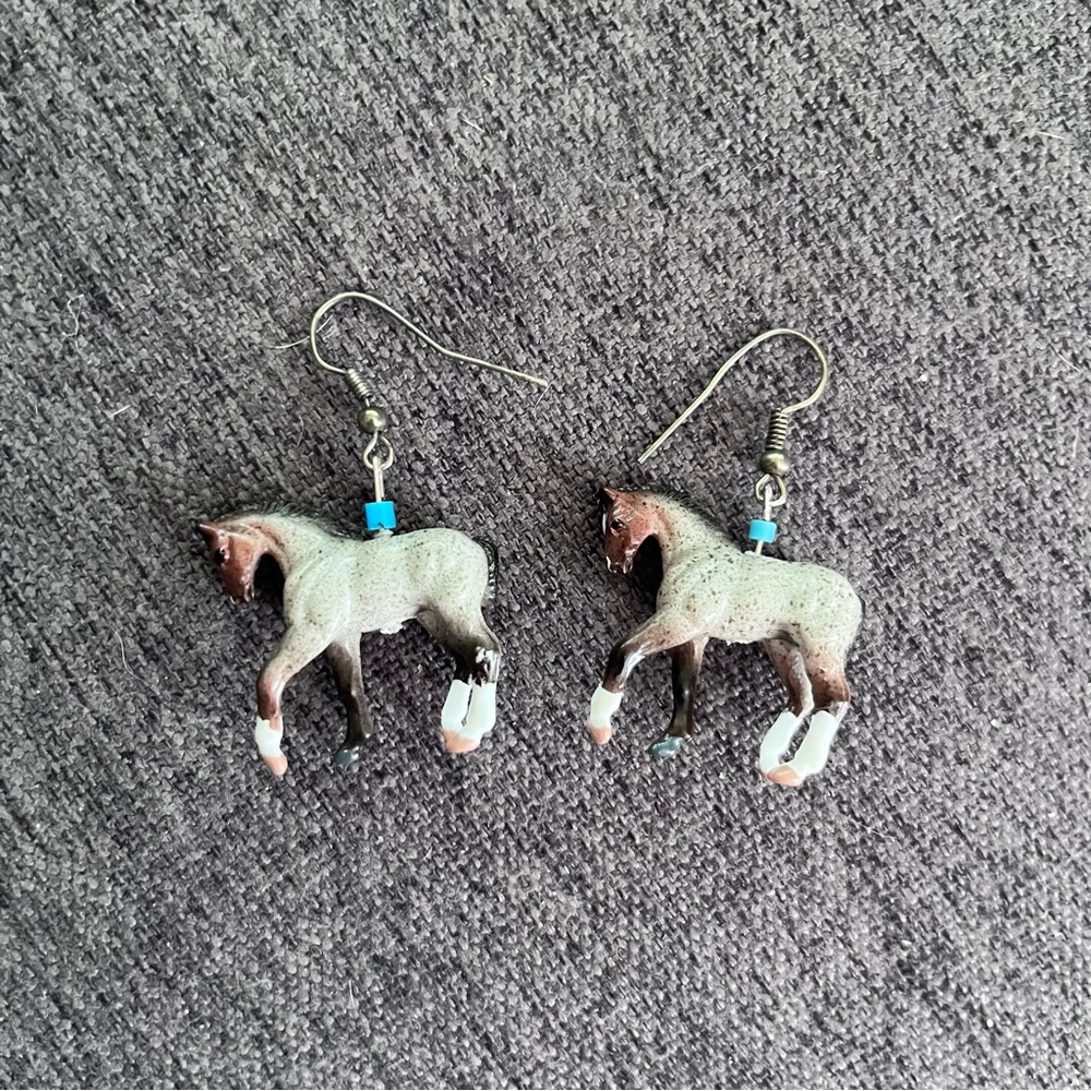 Horse Earrings on French Wires